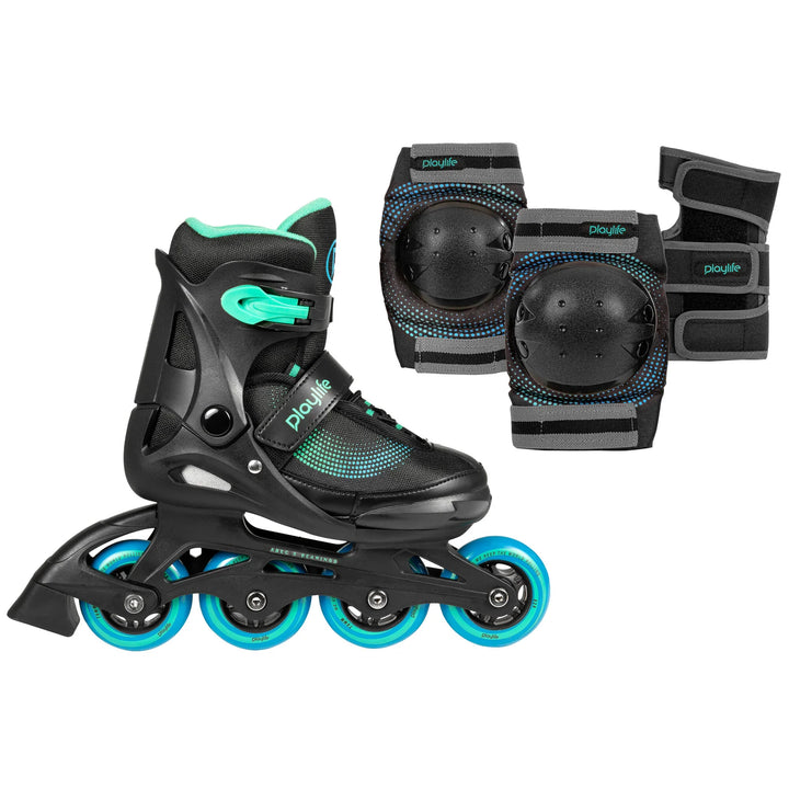 Playlife Kids Joker Blue Sky Combo Skate + Protective Gear – Kids Skates, Ansicht 1