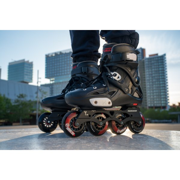 Powerslide Imperial One Black Crimson 80 – Inline Skates, Ansicht 5