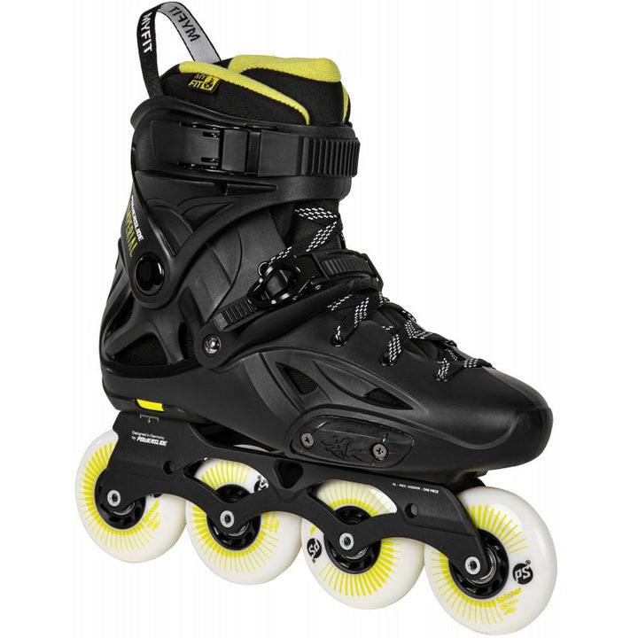 Powerslide Skates Imperial One Black Yellow 80