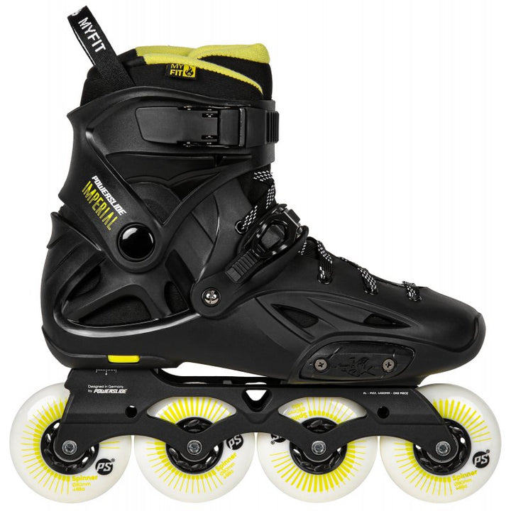 Powerslide Skates Imperial One Black Yellow 80