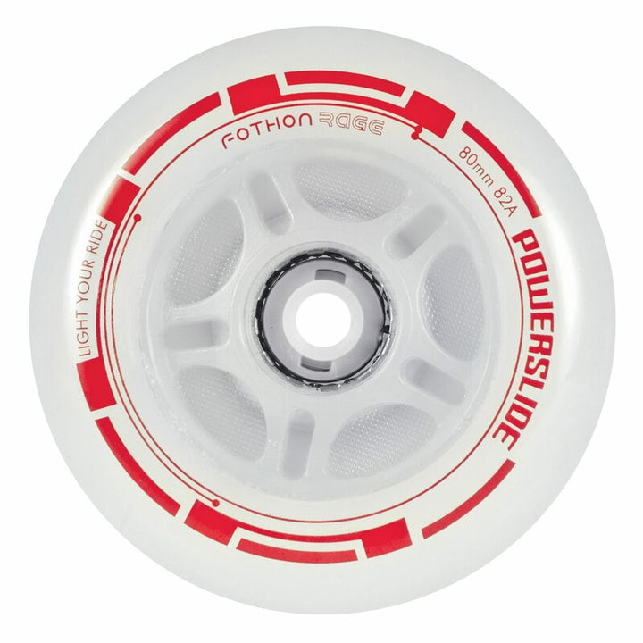 Powerslide Wheels Fothon Rage 76mm 82a red LED