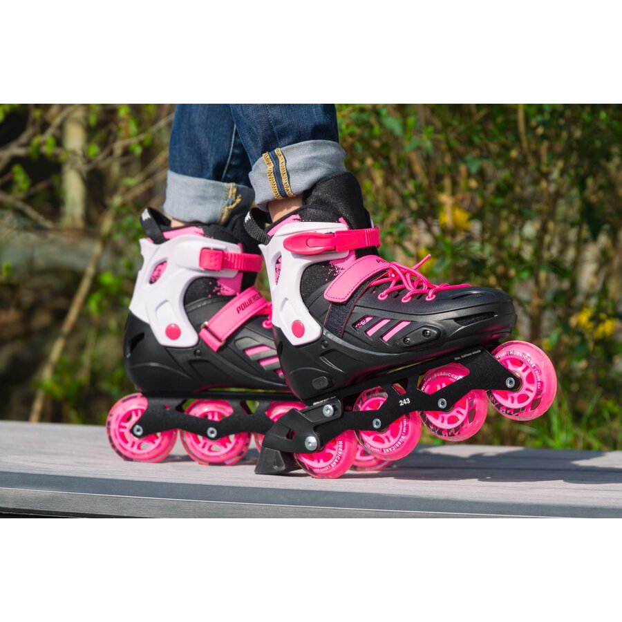 Powerslide PS Khaan Junior SQD Pink – Kids Skates, Ansicht 5