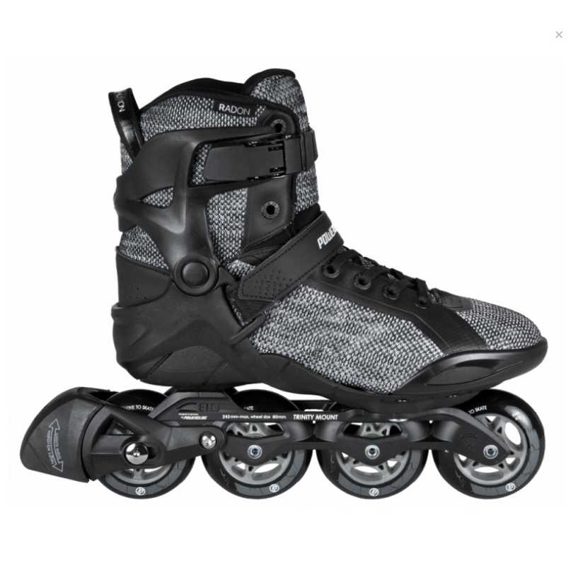 Powerslide Skate Phuzion Radon 80 black/white – Inline Skates, Ansicht 2