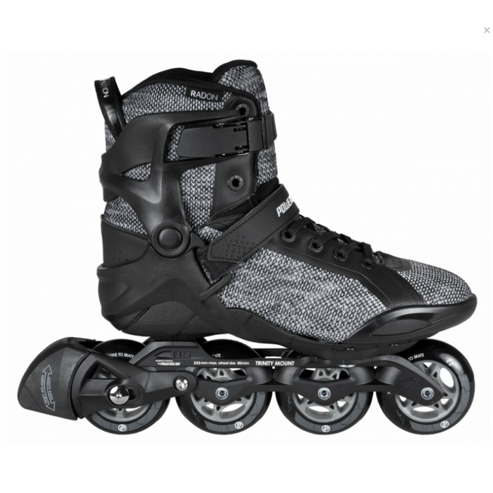 Powerslide Skate Phuzion Radon 80 black/white – Inline Skates, Ansicht 2