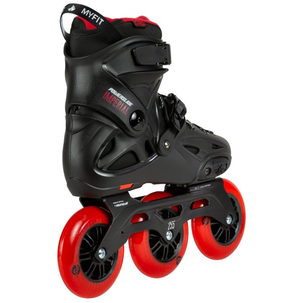 Powerslide Skates Imperial 110 Black Red – Inline Skates, Ansicht 3