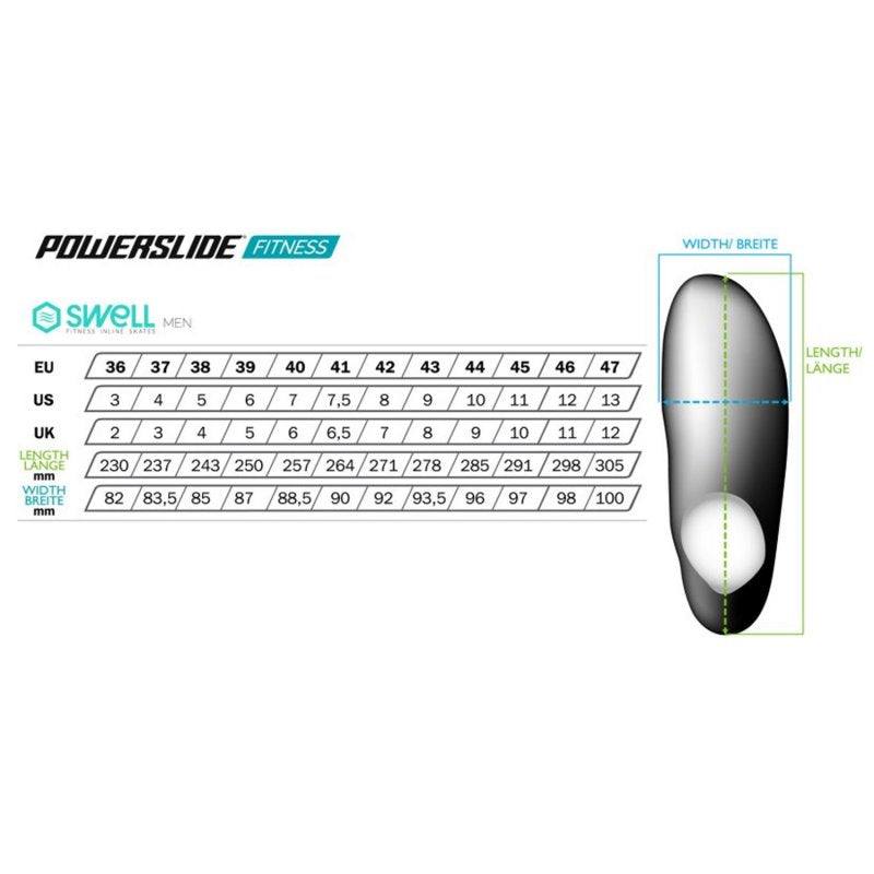 Powerslide Skates Swell Lite Black/Grey 100 – Inline Skates, Ansicht 7