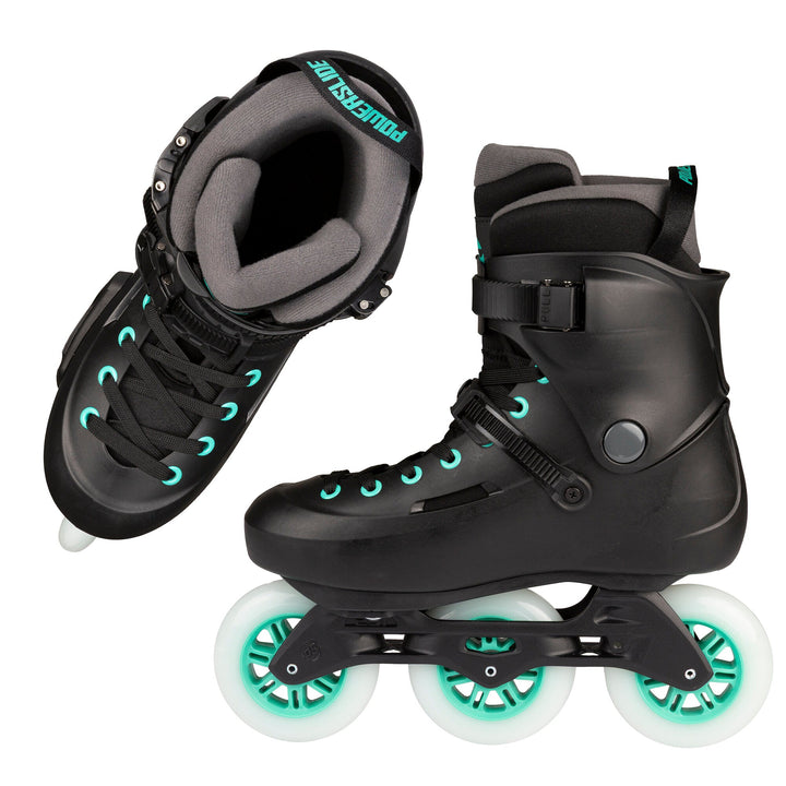 Powerslide Skates Zoom Pro 100 Black Mint – Inline Skates, Ansicht 4