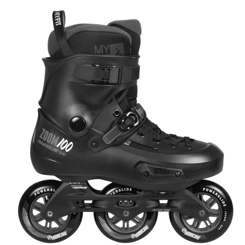 Powerslide Skates Zoom Pro Black 100 – Inline Skates, Ansicht 1