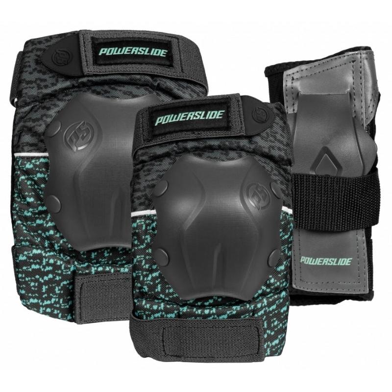 Powerslide Standard Protection Set Tri-Pack Women – Helme & Protektoren Scooter, Ansicht 1
