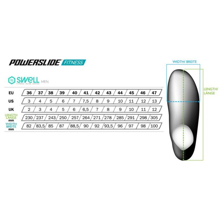 Powerslide Skates Swell Lite Black/Grey 100