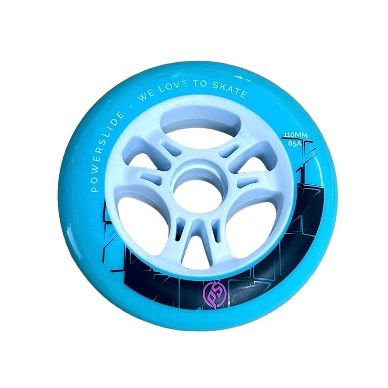 Powerslide Wheel Swell 110mm turquoise – Skate Rollen, Ansicht 1