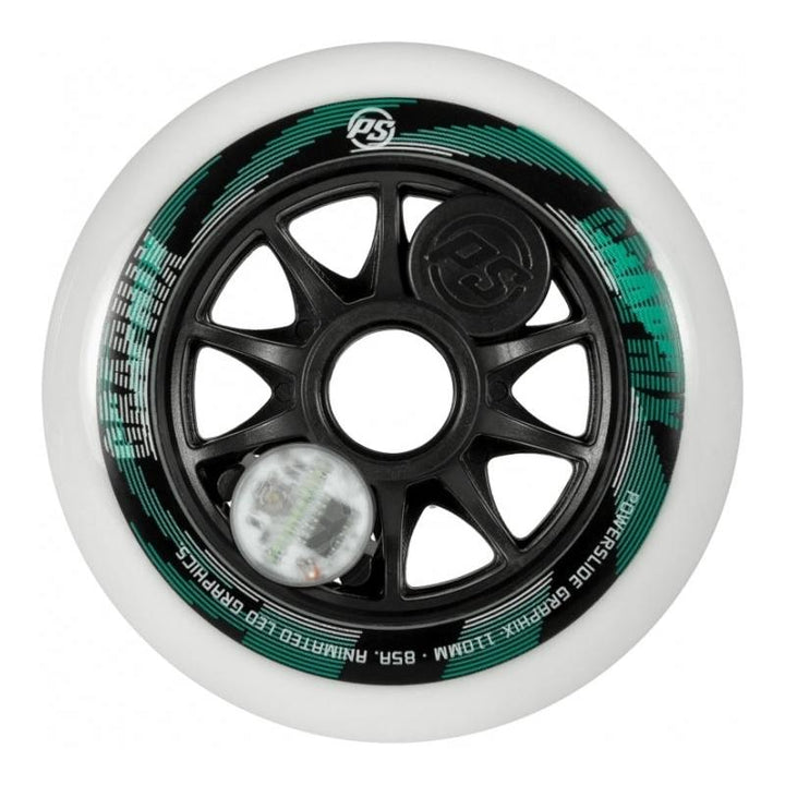 Powerslide Wheels Graphix 110mm white – Skate Rollen, Ansicht 1