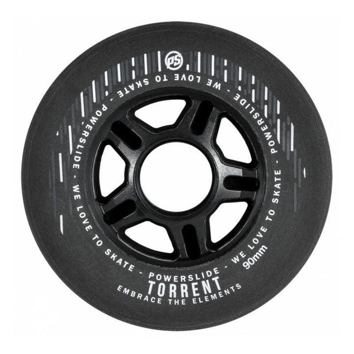 Powerslide Wheels Torrent Rain 90mm/84a black – Skate Rollen, Ansicht 1