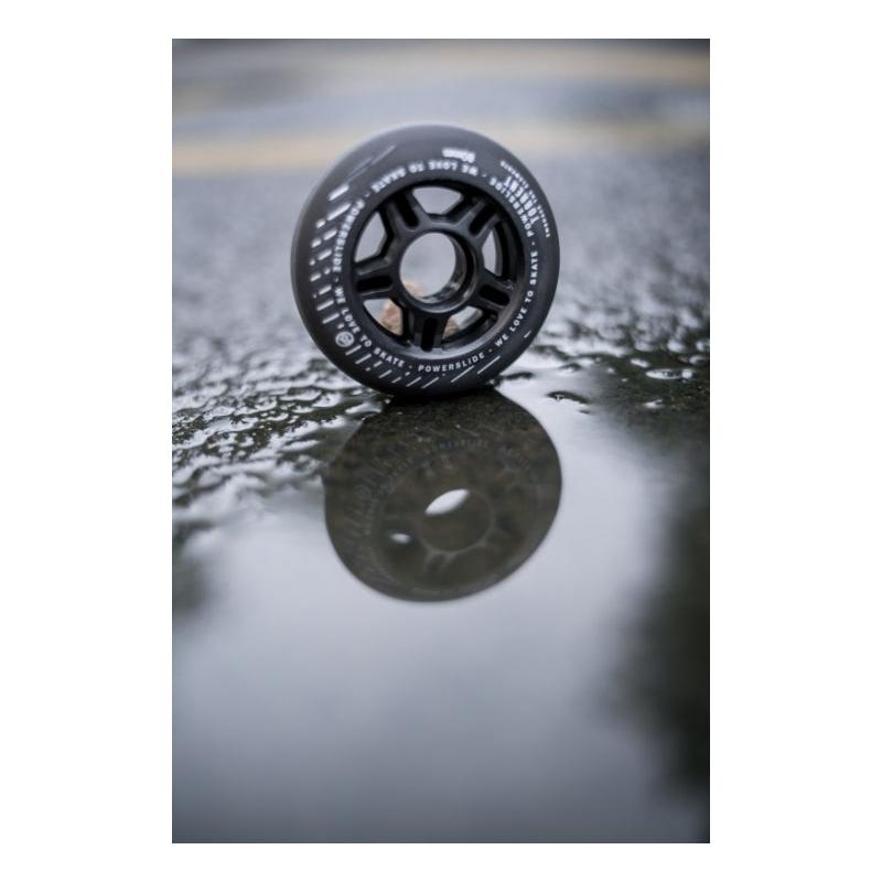Powerslide Wheels Torrent Rain 90mm/84a black – Skate Rollen, Ansicht 2