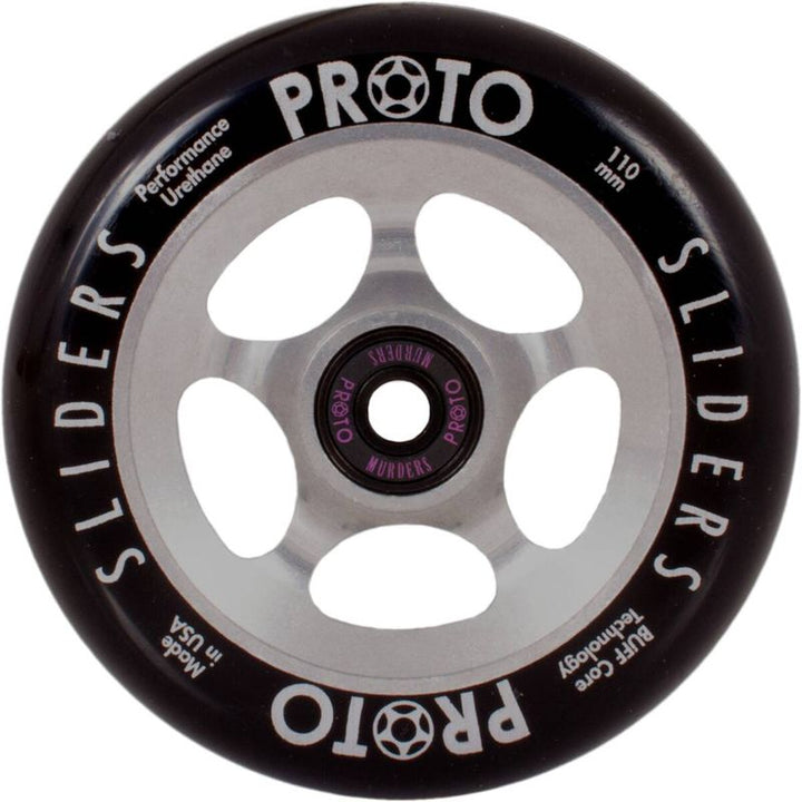 Proto Wheels Slider 110mm black on raw