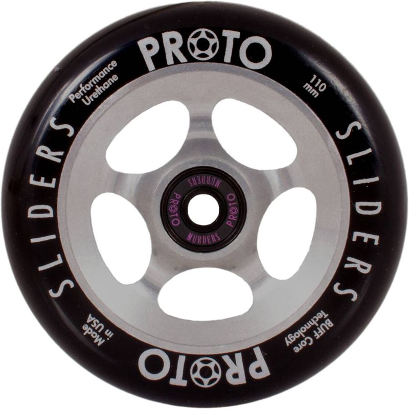 Proto Wheels Slider 110mm black on raw – Scooter Wheels, Ansicht 2