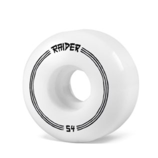 Raider Wheels 54mm white – Skateboard Rollen, Ansicht 1