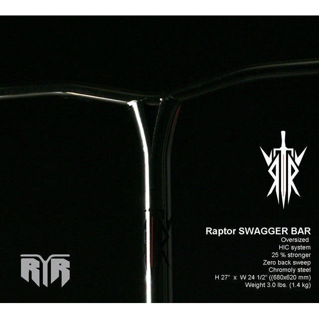 Raptor Swagger Bar OS - Chrome – Scooter Lenker, Ansicht 2