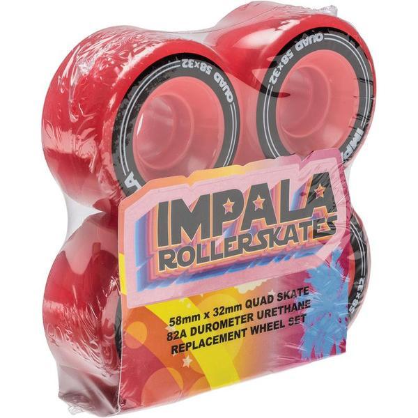 Impala Quad Wheels Red 58mm