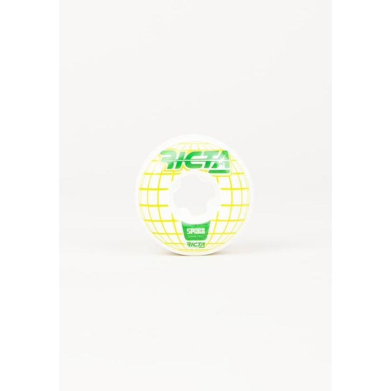 Ricta Wheels Mainframe Sparx white/green 52mm 99a – Skateboard Rollen, Ansicht 1