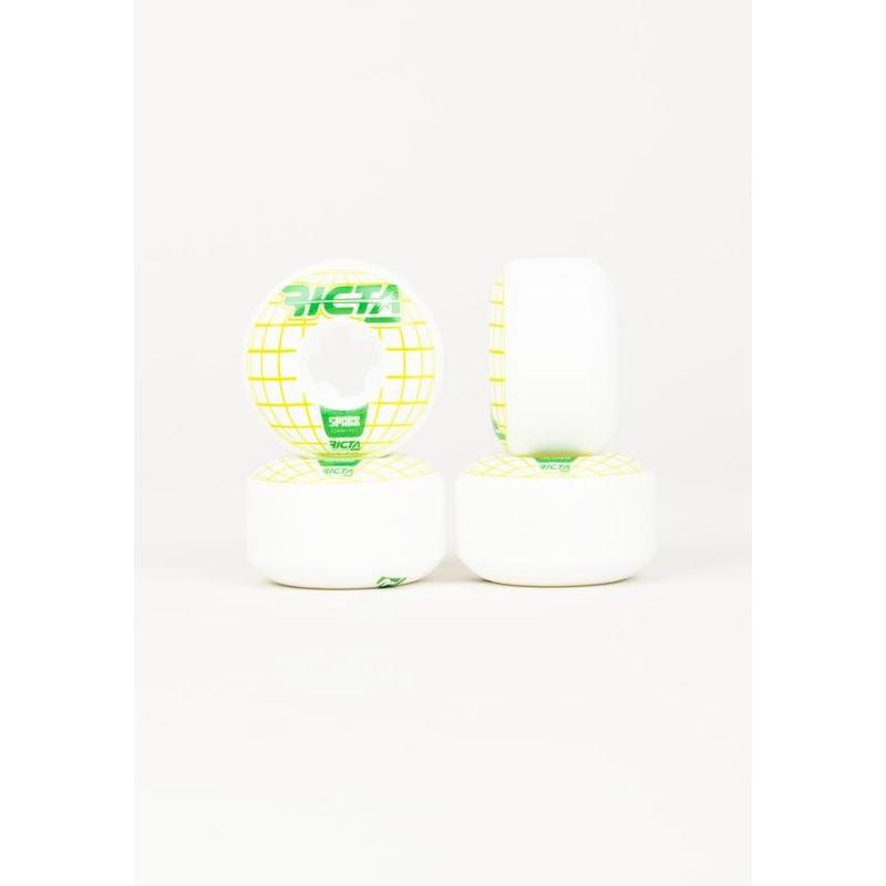 Ricta Wheels Mainframe Sparx white/green 52mm 99a – Skateboard Rollen, Ansicht 2