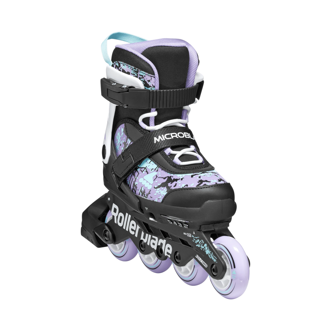 Rollerblade Kids Skate Microblade SL 26 Black/Lavender/Light Blue – Kids Skates, Ansicht 1