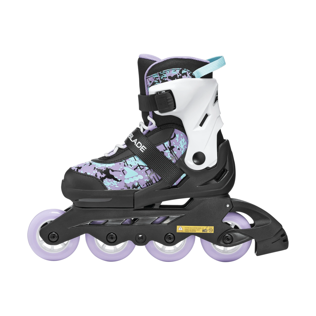 Rollerblade Kids Skate Microblade SL 26 Black/Lavender/Light Blue – Kids Skates, Ansicht 4