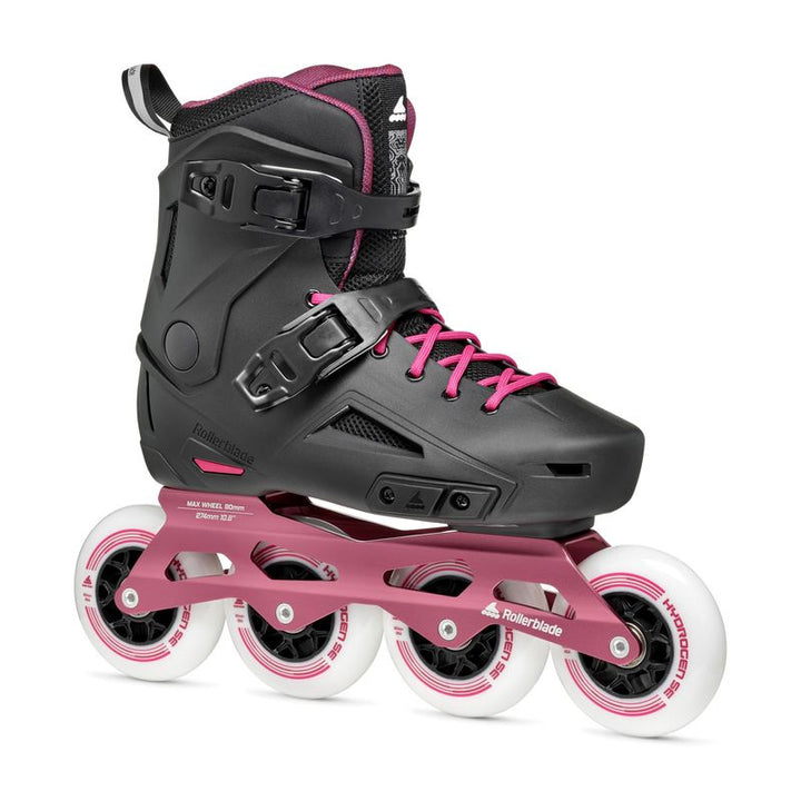 Rollerblade Skate Lightning 90 W black/sangria – Inline Skates, Ansicht 1