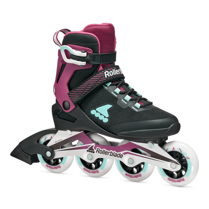 Rollerblade Skates Macroblade 84 BOA W Schwarz/Burgund/Ozeangrün – Inline Skates, Ansicht 1