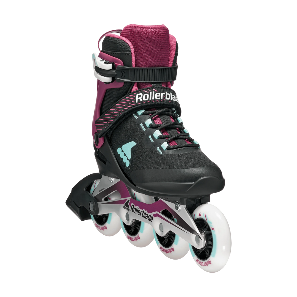 Rollerblade Skates Macroblade 84 BOA W Schwarz/Burgund/Ozeangrün – Inline Skates, Ansicht 2
