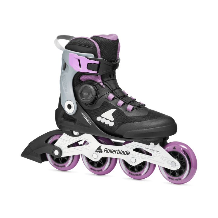 Rollerblade Skates Macroblade 84 BOA W Schwarz/Lavandel/Blau/Sternblume – Inline Skates, Ansicht 1