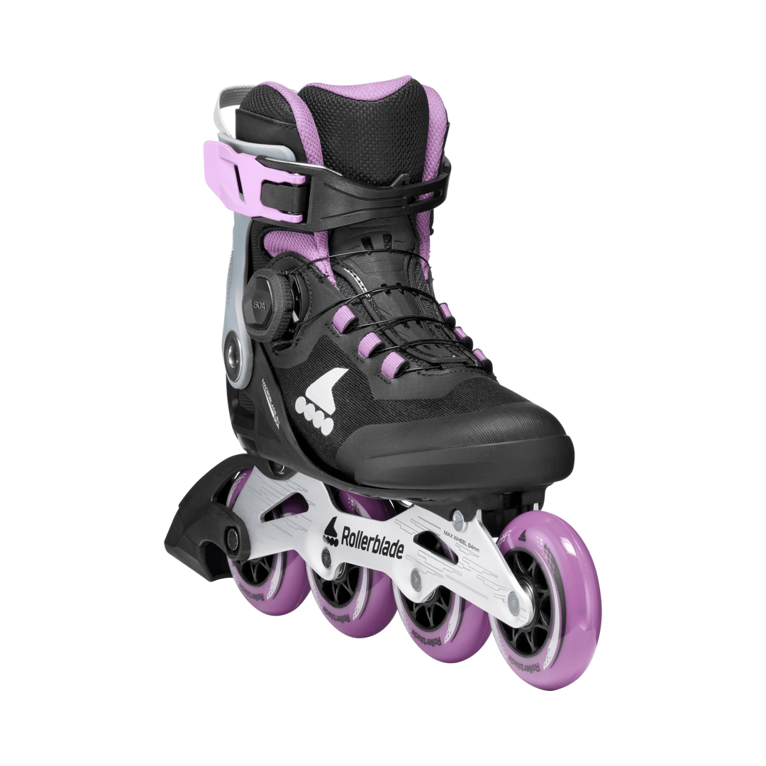 Rollerblade Skates Macroblade 84 BOA W Schwarz/Lavandel/Blau/Sternblume – Inline Skates, Ansicht 2