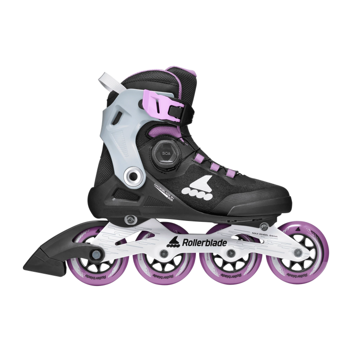 Rollerblade Skates Macroblade 84 BOA W Schwarz/Lavandel/Blau/Sternblume – Inline Skates, Ansicht 4