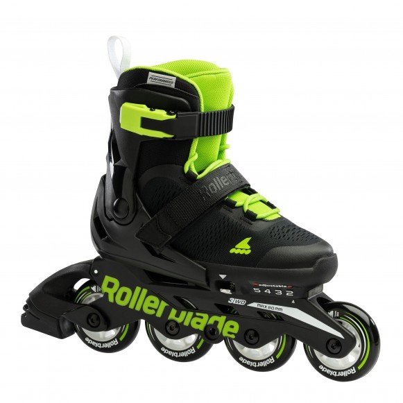 Rollerblade Skates Microblade black/green – Kids Skates, Ansicht 1