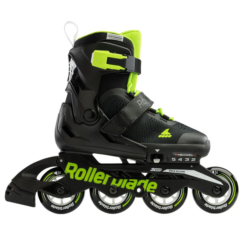 Rollerblade Skates Microblade black/green – Kids Skates, Ansicht 3