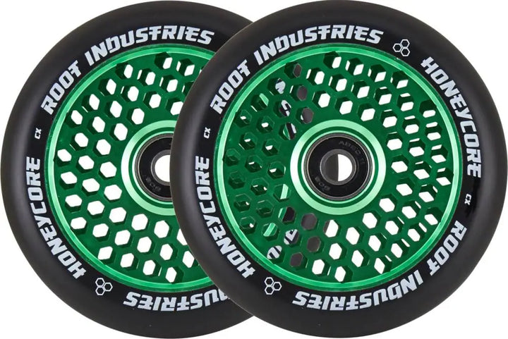 Root Industries Honeycore Wheels 110mm black/green