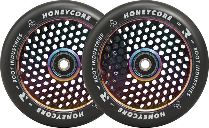 Root Industries Honeycore Wheels 120mm black/neochrome 