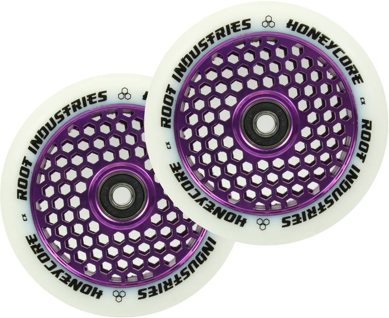 Root Industries Honeycore Wheels 110mm white/purple