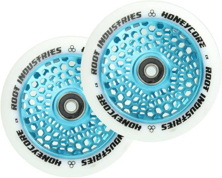 Root Wheels Honeycore 110mm white/blue