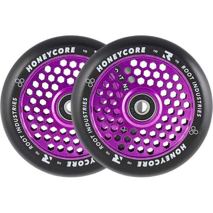 Root Industries Honeycore Wheels 110mm black/purple – Scooter Wheels, Ansicht 1