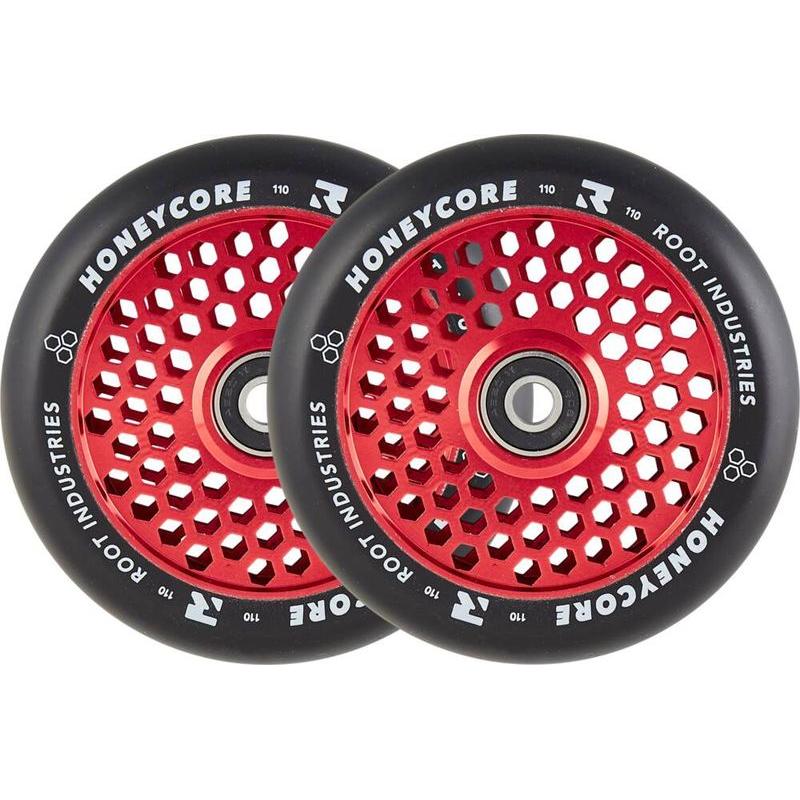 Root Industries Honeycore Wheels 110mm black/red – Scooter Wheels, Ansicht 1