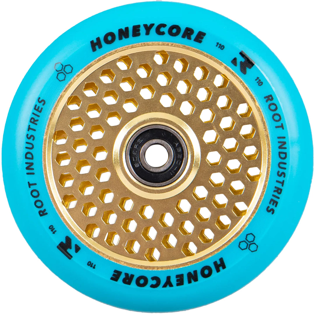 Root Industries Honeycore Wheels 110mm blue/yellow – Scooter Wheels, Ansicht 1