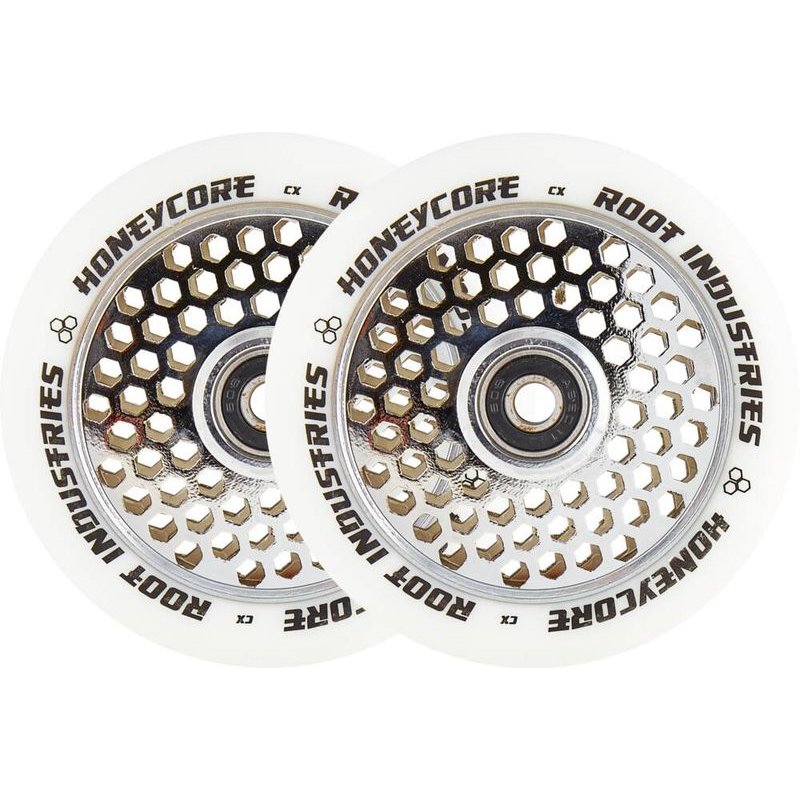 Root Industries Honeycore wheels 110mm white/mirror – Scooter Wheels, Ansicht 1