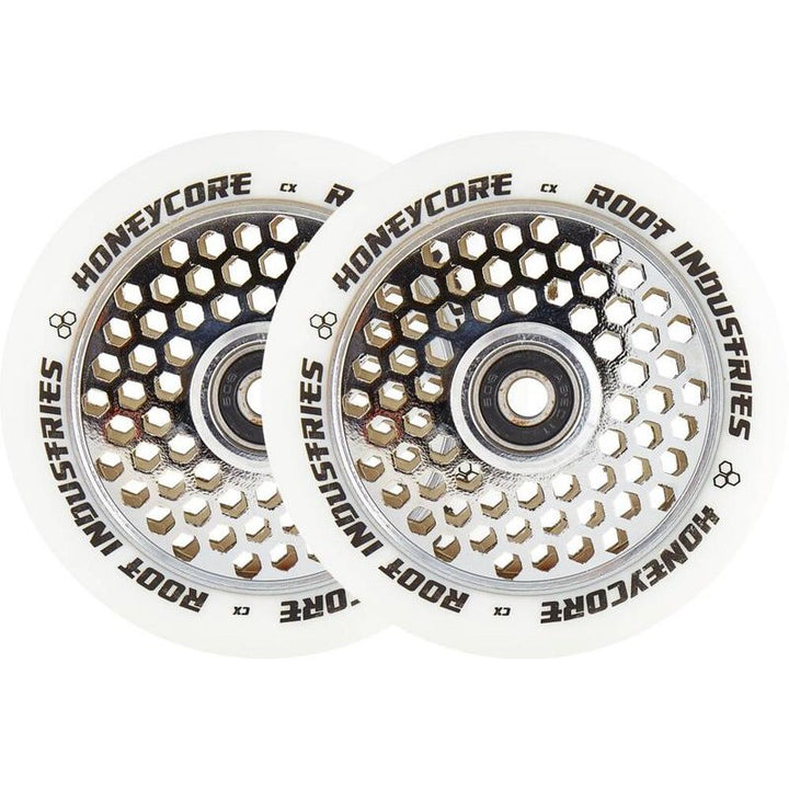 Root Industries Honeycore wheels 110mm white/mirror – Scooter Wheels, Ansicht 1