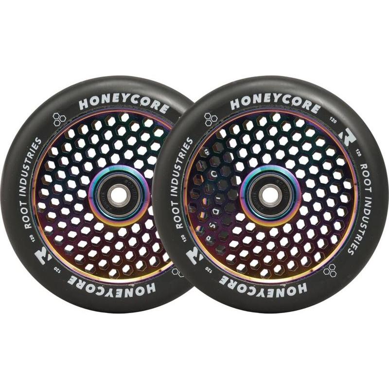 Root Industries Honeycore Wheels 120mm black/neochrome – Scooter Wheels, Ansicht 1