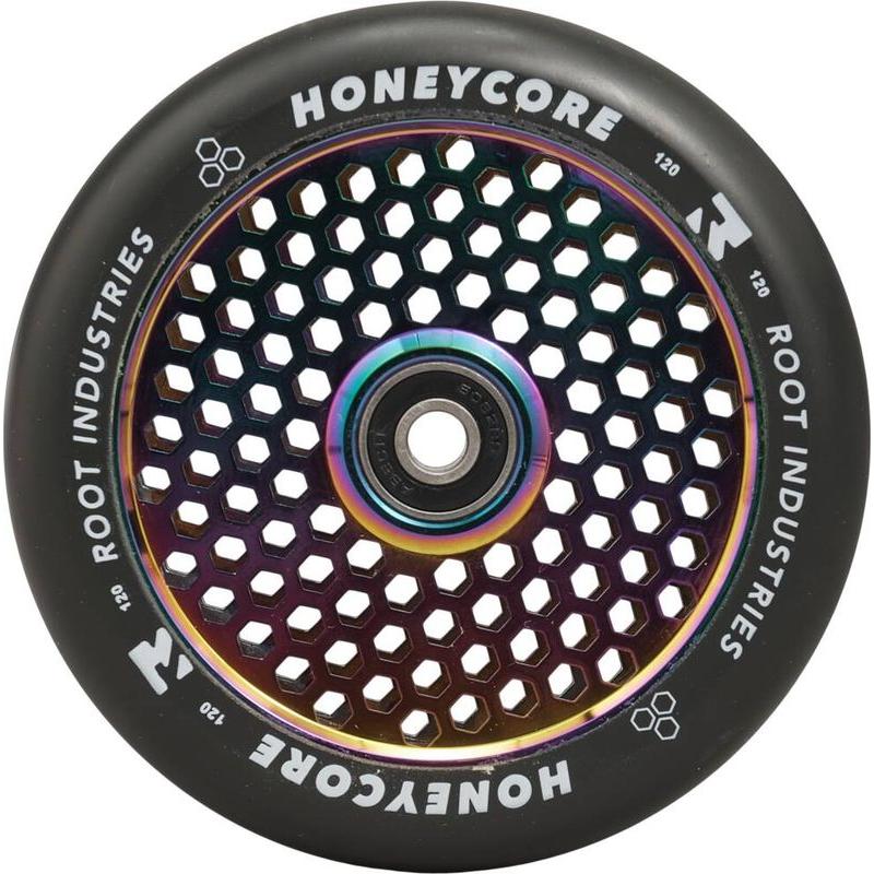 Root Industries Honeycore Wheels 120mm black/neochrome – Scooter Wheels, Ansicht 2