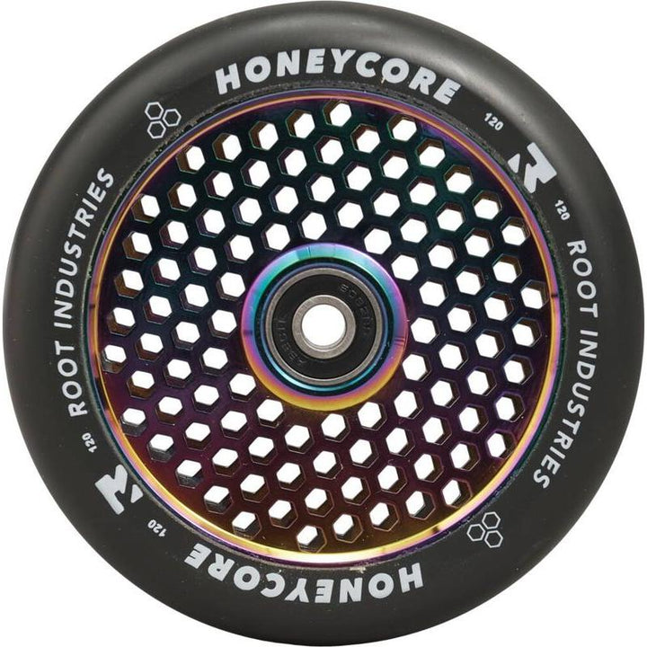 Root Industries Honeycore Wheels 120mm black/neochrome – Scooter Wheels, Ansicht 2