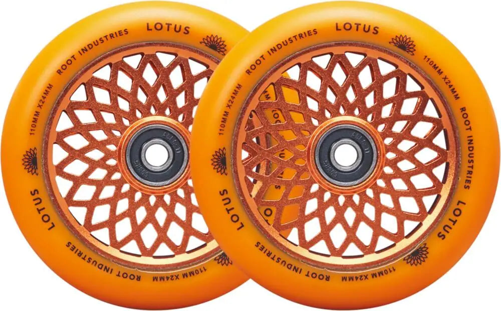 Root Stunt Scooter Wheels Lotus 2 Stk. 110mm radiant orange
