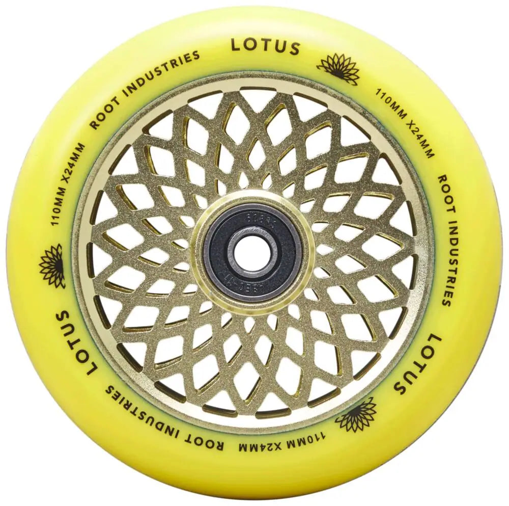 Root Stunt Scooter Wheels Lotus 2 Stk. 110mm radiant yellow