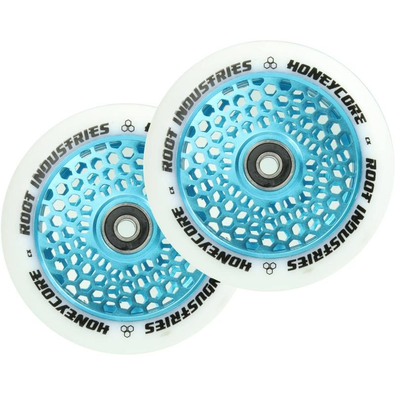 Root Wheels Honeycore 110mm white/blue – Scooter Wheels, Ansicht 1